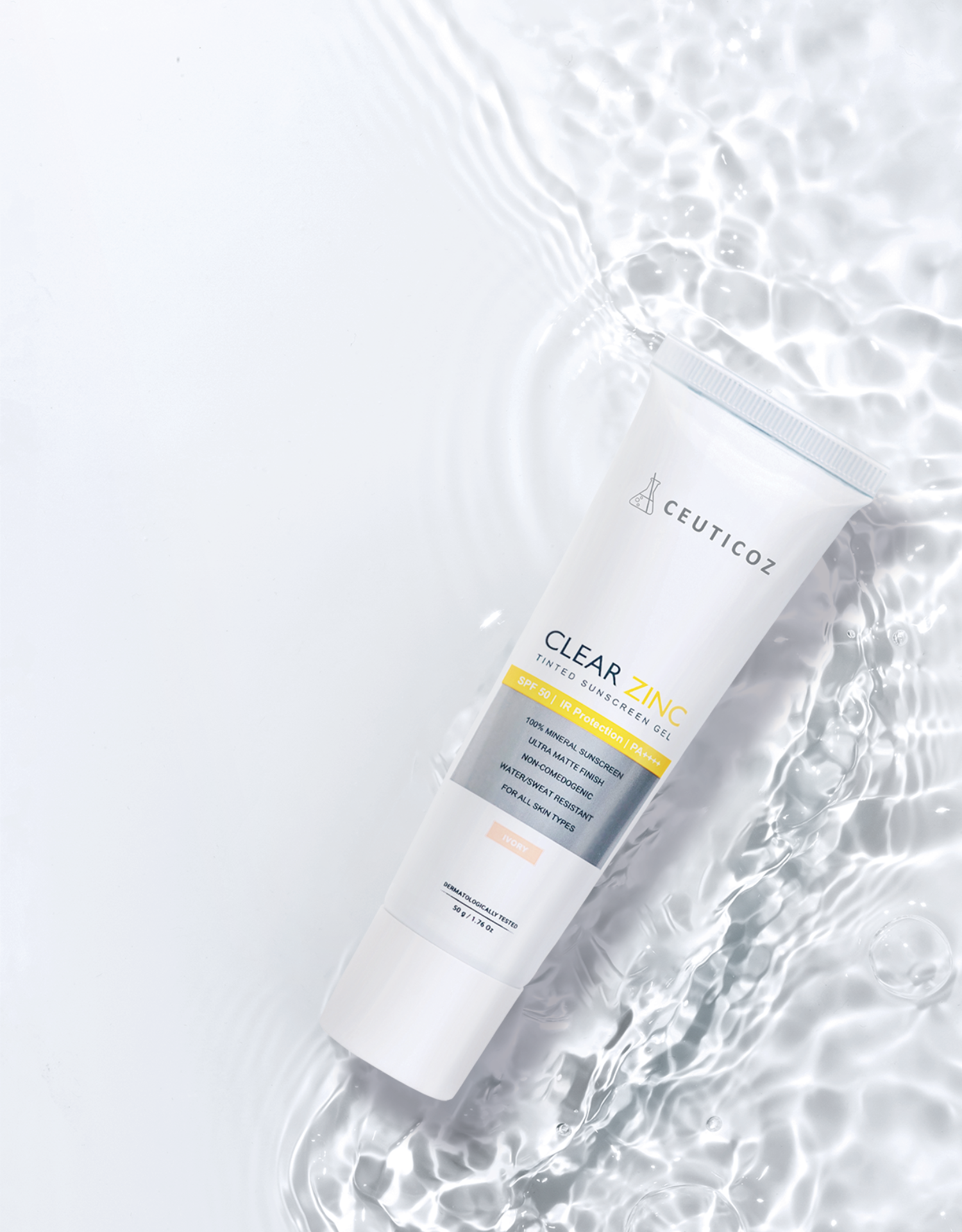 Clear Zinc Tinted Sunscreen Gel