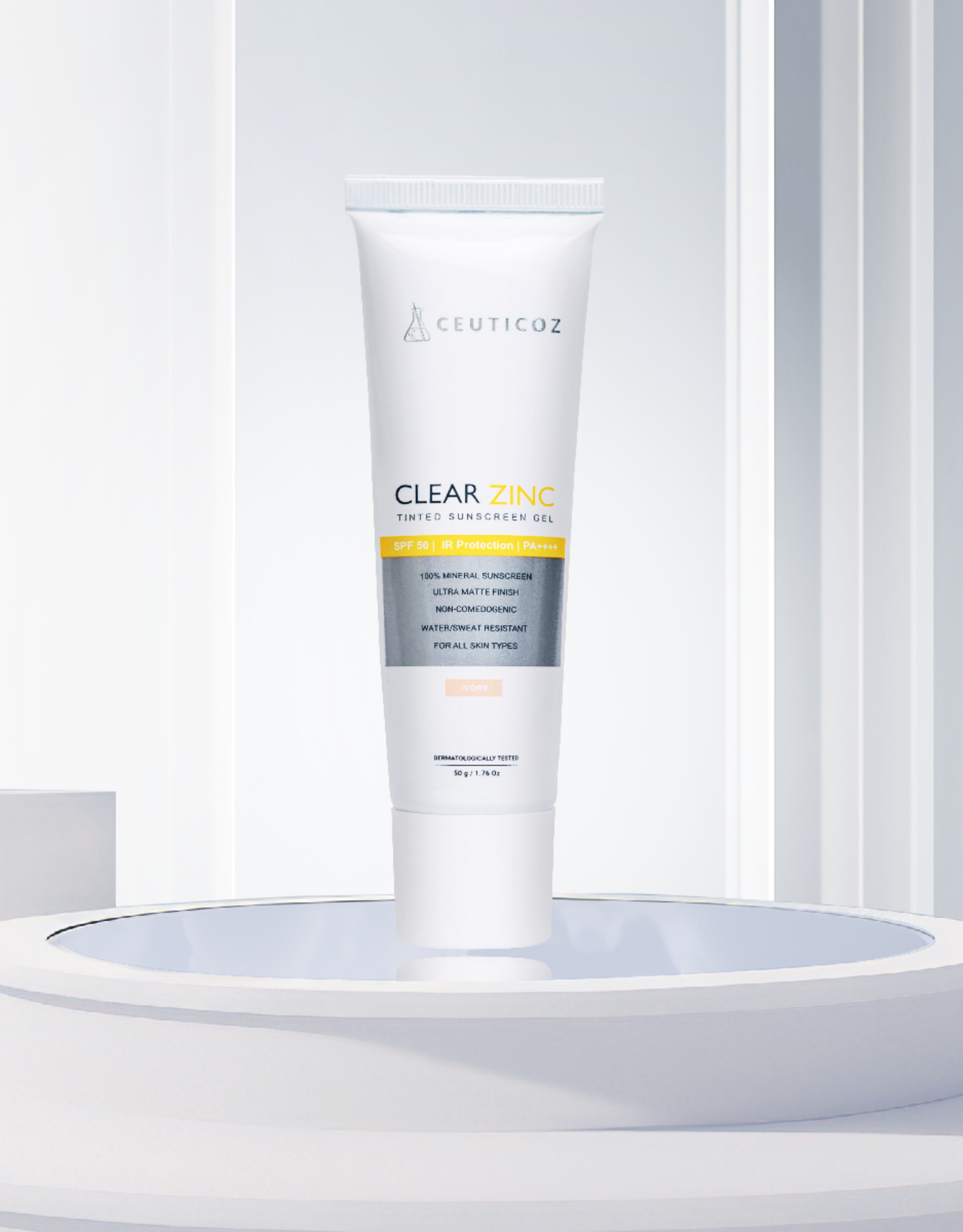 Clear Zinc Tinted Sunscreen Gel