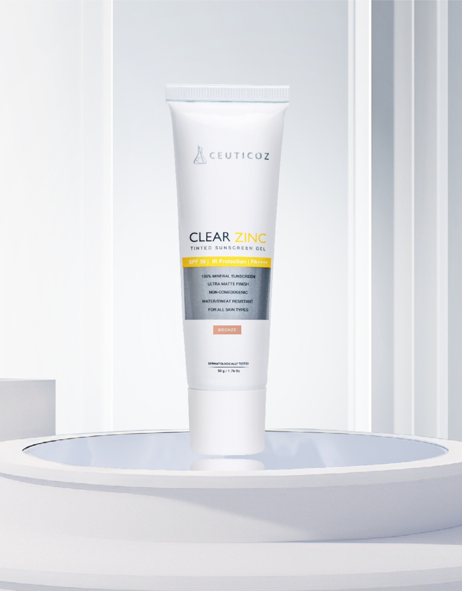 Clear zinc outlet sunscreen