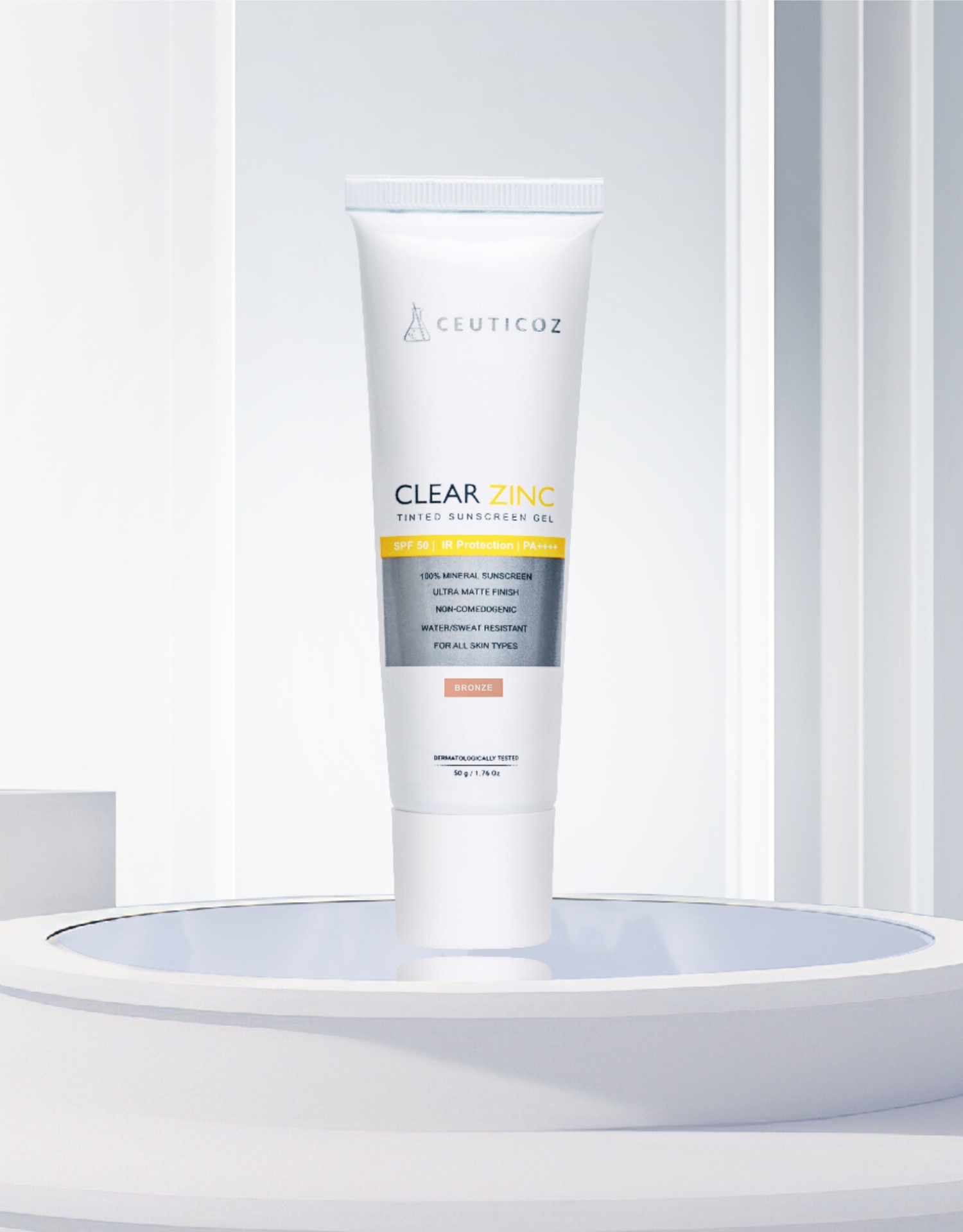 Clear Zinc Tinted Sunscreen Gel